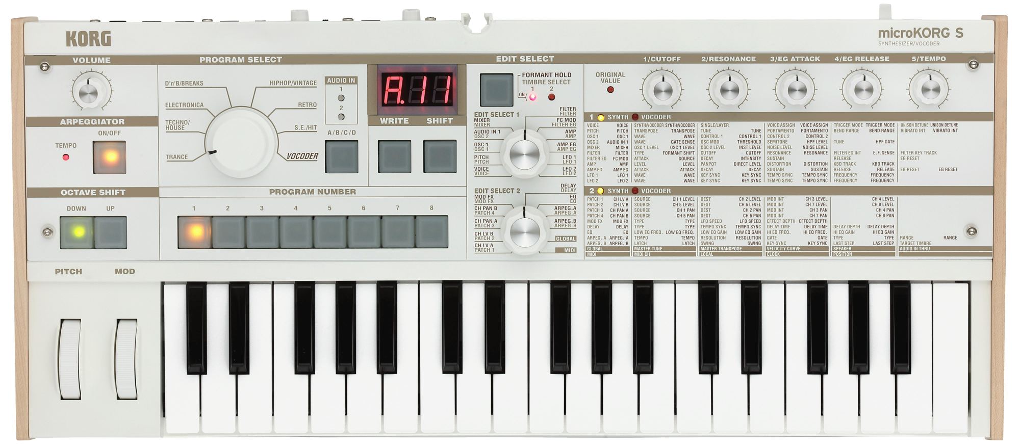 KORG MICROKORG S MK 1S SYNTH